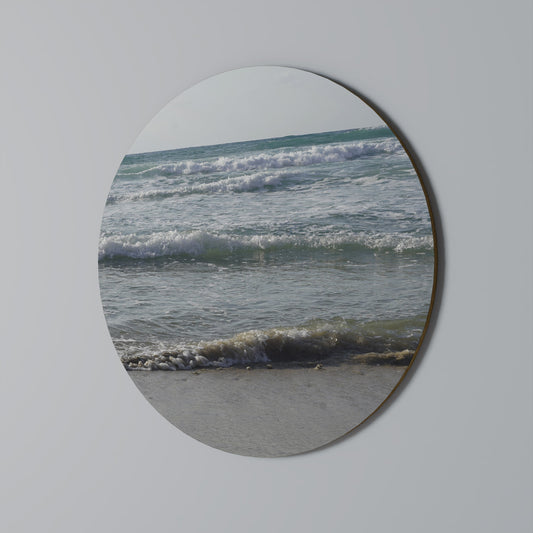 WAVES OF TRANQUILITY Round Wall Art