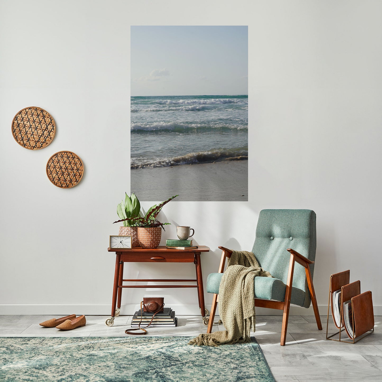 WAVES OF TRANQUILITY Peel and Stick Vertical Poster