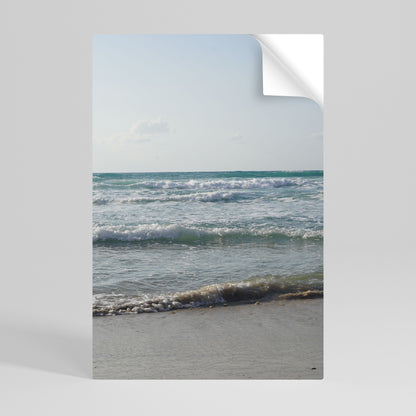 WAVES OF TRANQUILITY Peel and Stick Vertical Poster