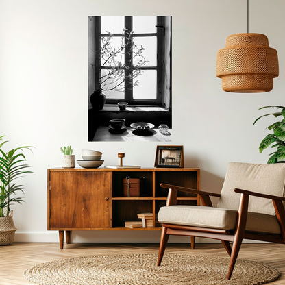 WHISPERING WINDOW LIGHT Peel and Stick Vertical Poster