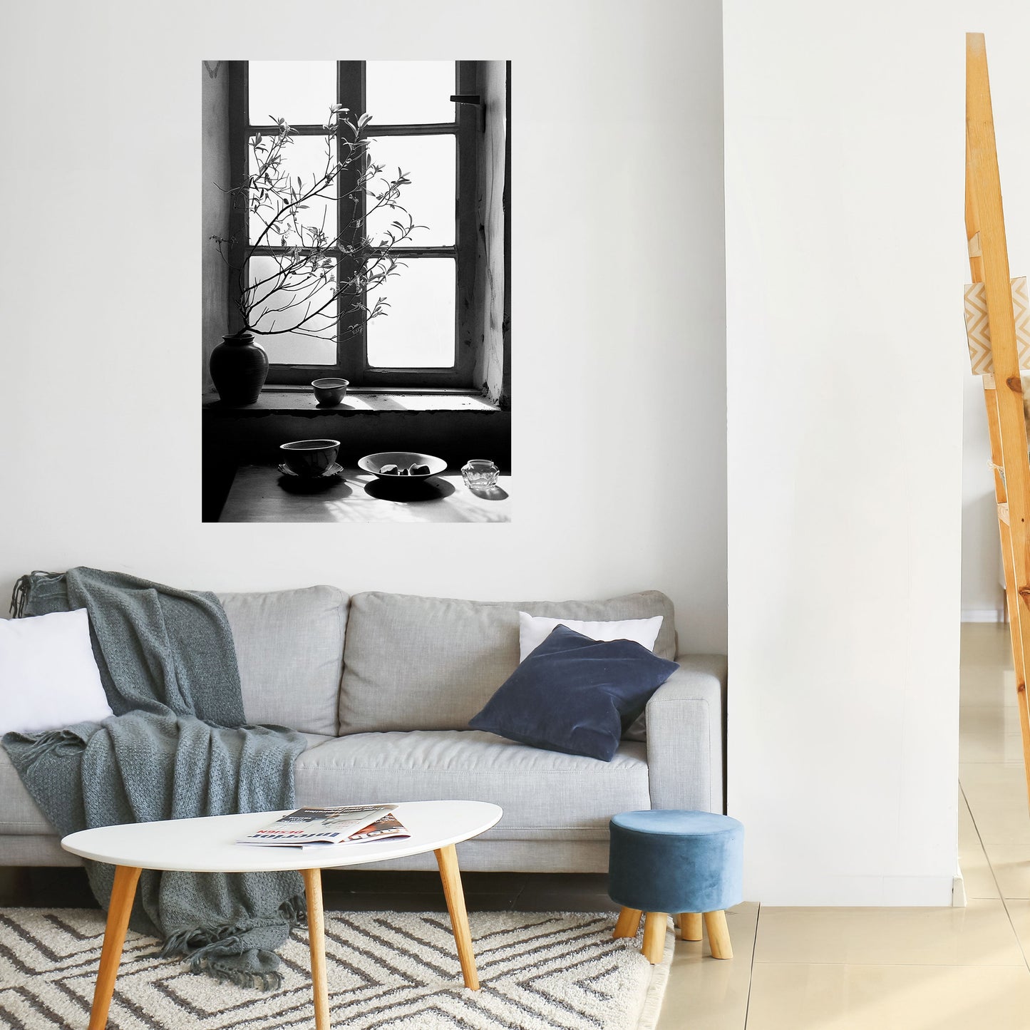 WHISPERING WINDOW LIGHT Peel and Stick Vertical Poster