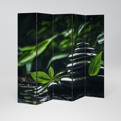 HARMONY STONES Decorative 5-Panel Room Divider