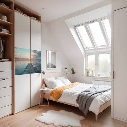 GENTLE MORNING MYSTIQUE Peel and Stick Horizontal Poster