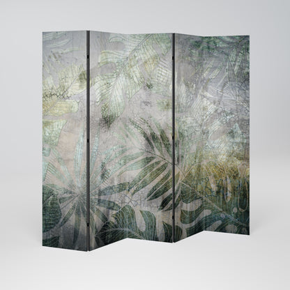 HARMONY IN GREENERY Decorative 5-Panel Room Divider