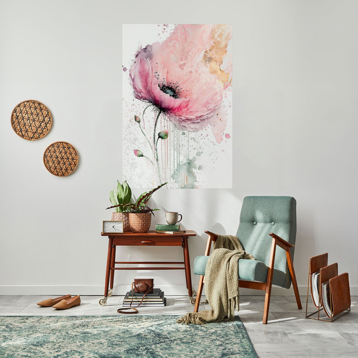 VIVID TRANQUILITY Peel and Stick Vertical Poster