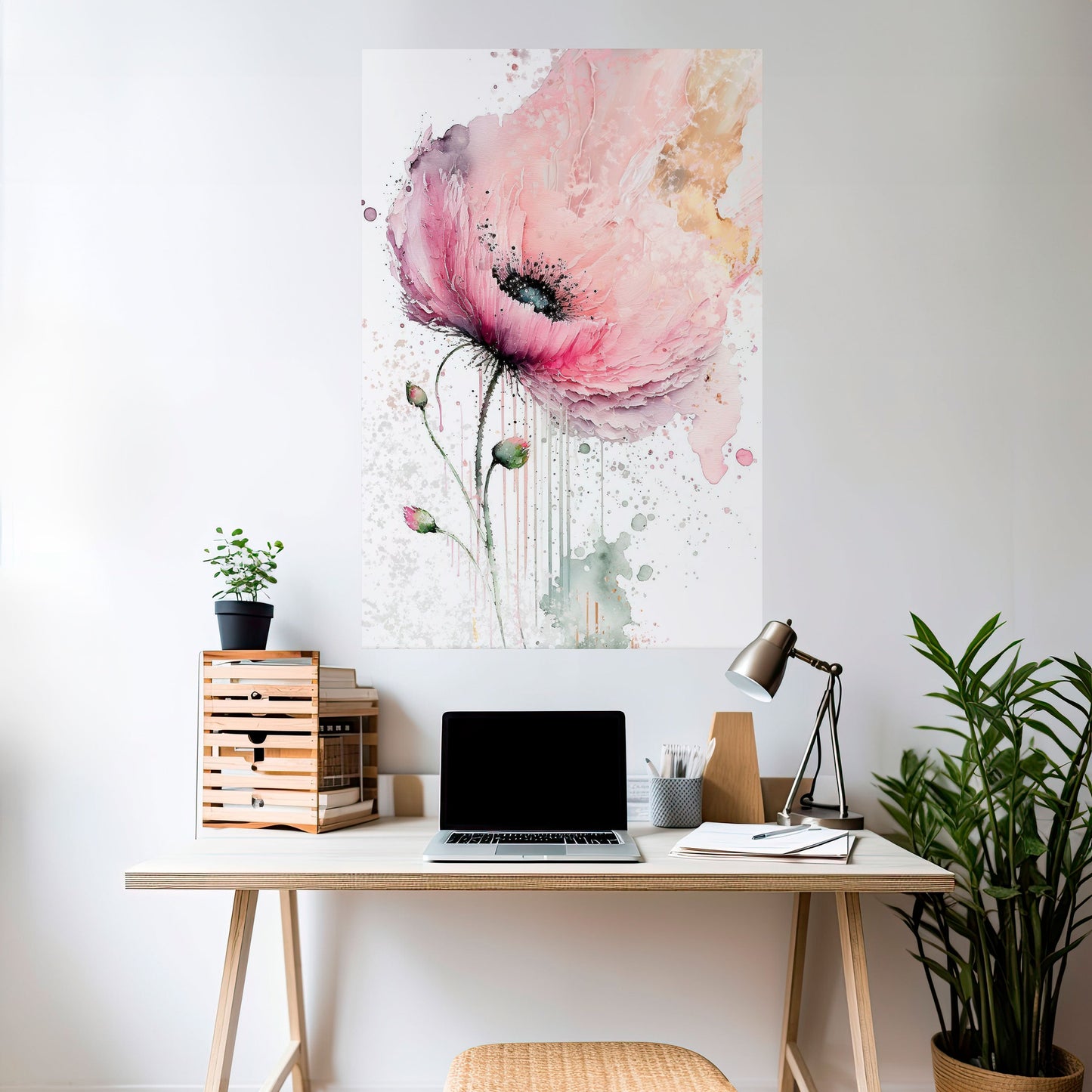 VIVID TRANQUILITY Peel and Stick Vertical Poster