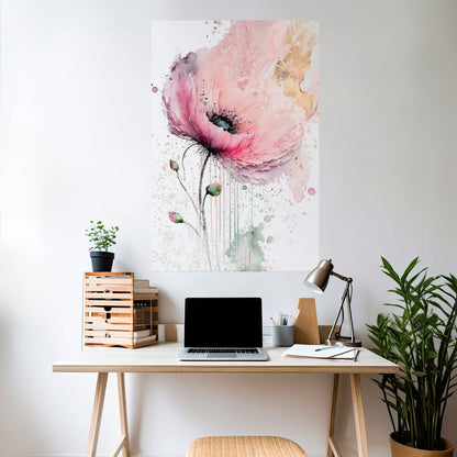 VIVID TRANQUILITY Peel and Stick Vertical Poster