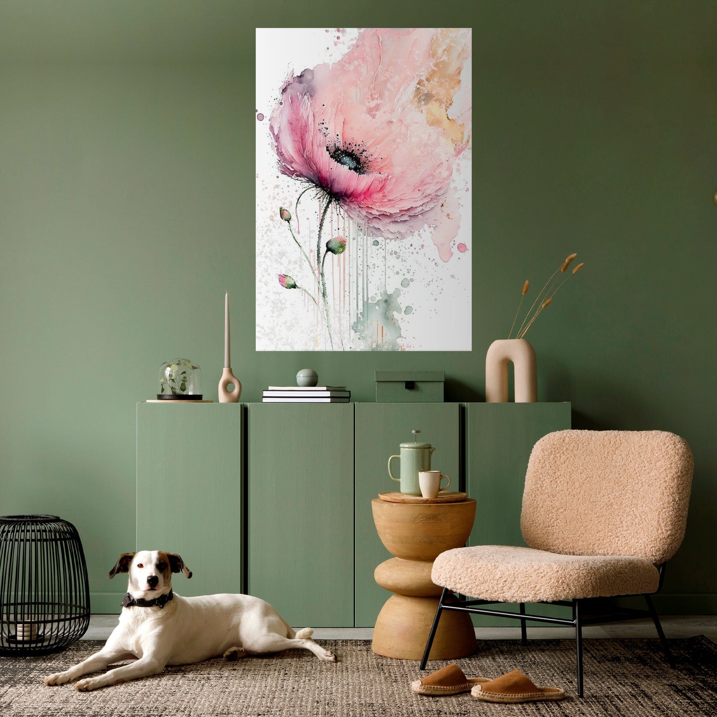 VIVID TRANQUILITY Peel and Stick Vertical Poster