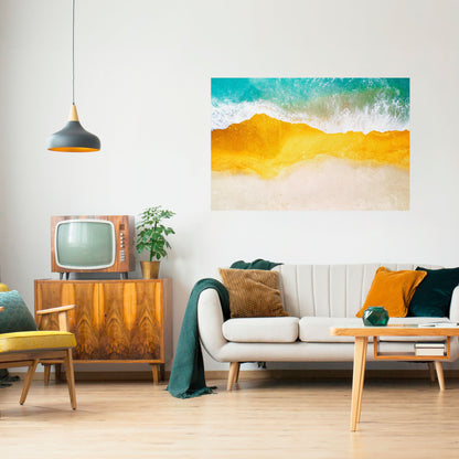 TRILOGY OF TIDES Peel and Stick Horizontal Poster