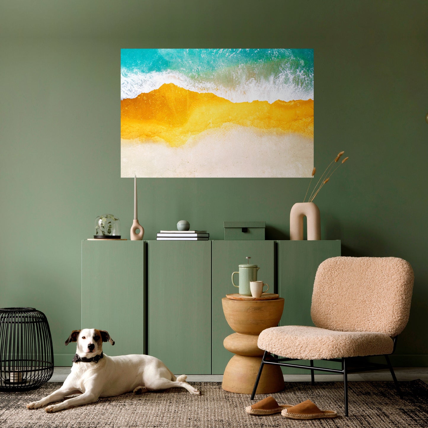 TRILOGY OF TIDES Peel and Stick Horizontal Poster