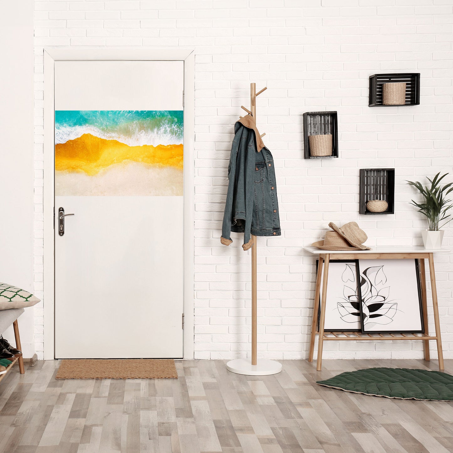 TRILOGY OF TIDES Peel and Stick Horizontal Poster