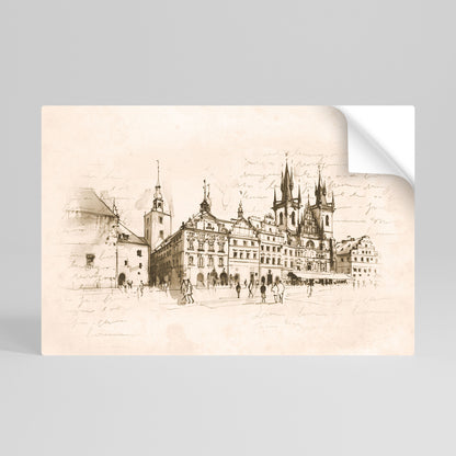 WHISPERS OF ARCHITECTURE Peel and Stick Horizontal Poster