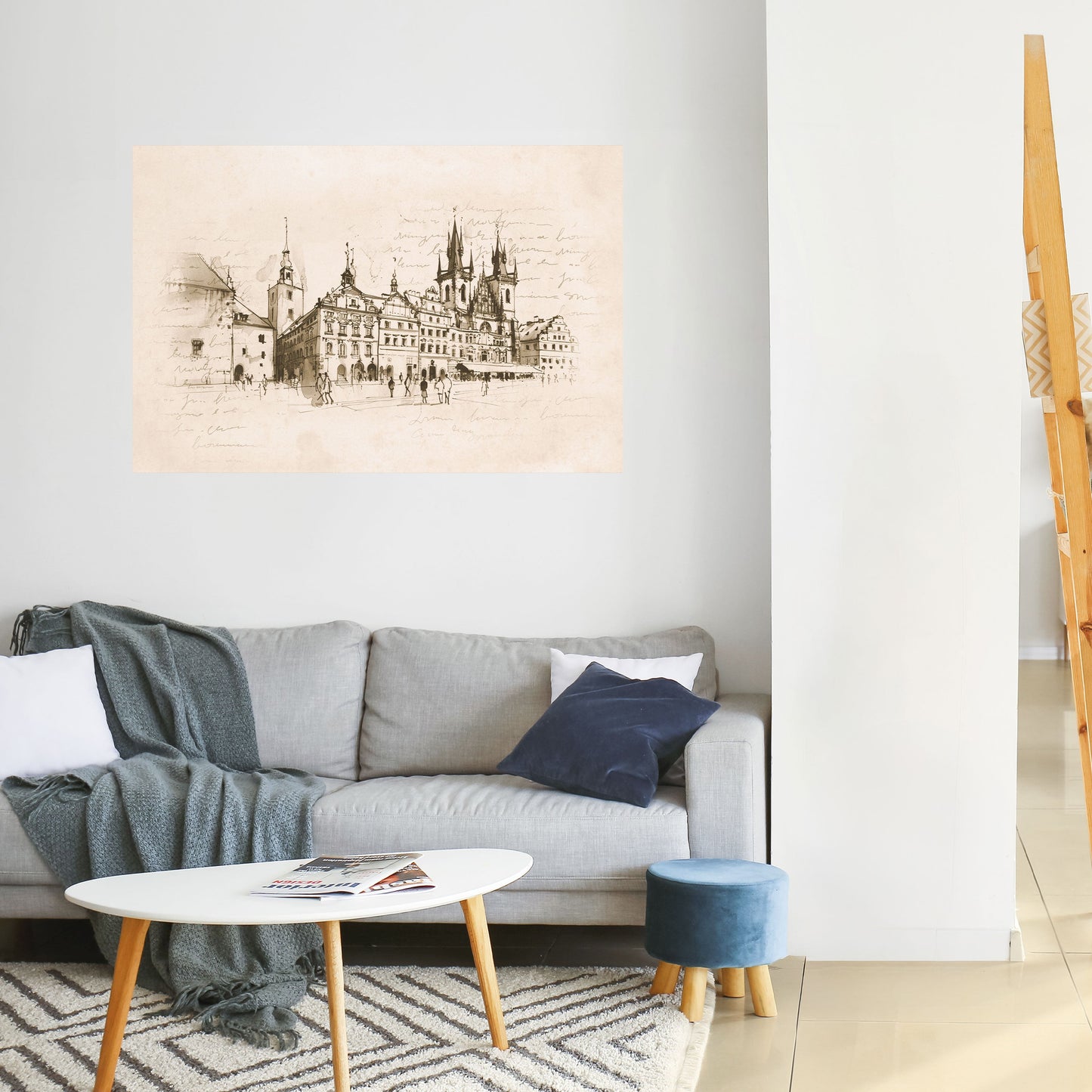 WHISPERS OF ARCHITECTURE Peel and Stick Horizontal Poster