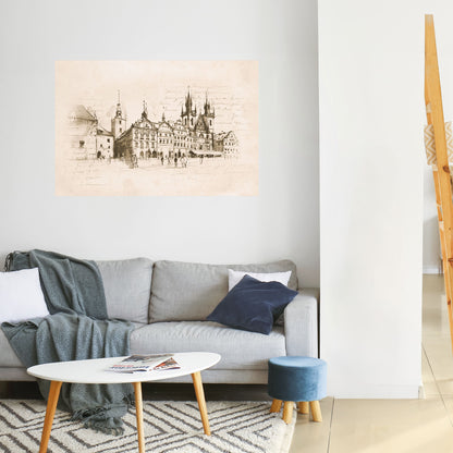 WHISPERS OF ARCHITECTURE Peel and Stick Horizontal Poster