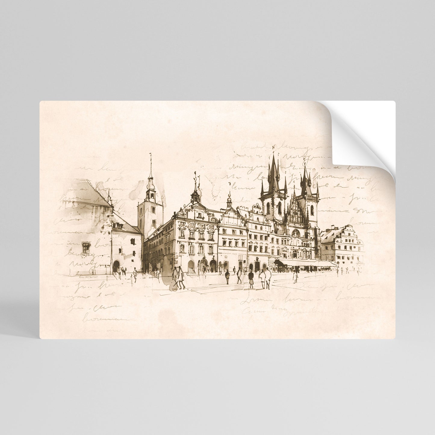 WHISPERS OF ARCHITECTURE Peel and Stick Horizontal Poster