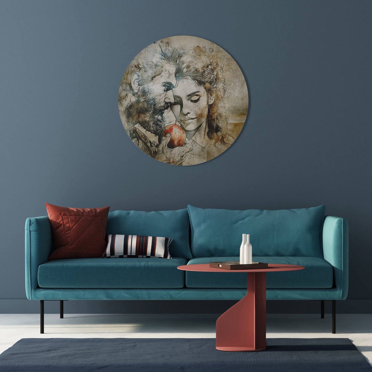 WHISPERS OF TEMPTATION Round Wall Art