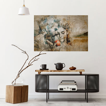 WHISPERS OF TEMPTATION Peel and Stick Horizontal Poster