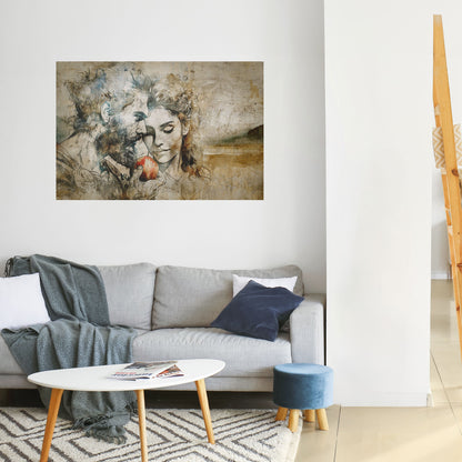 WHISPERS OF TEMPTATION Peel and Stick Horizontal Poster