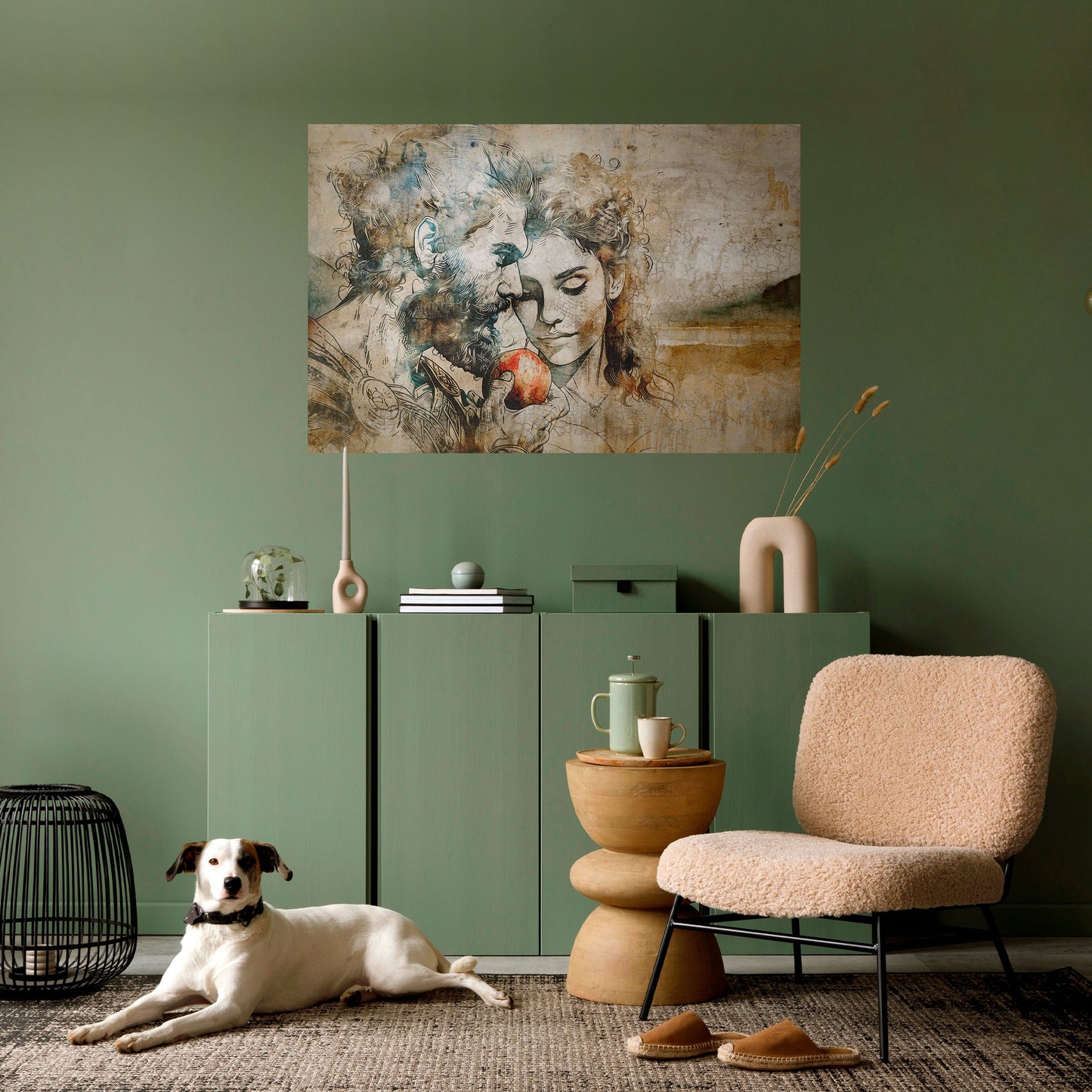 WHISPERS OF TEMPTATION Peel and Stick Horizontal Poster