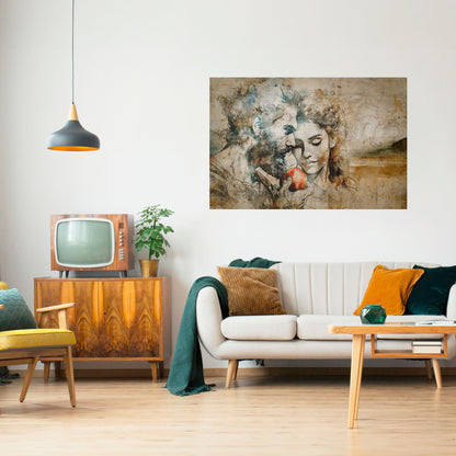 WHISPERS OF TEMPTATION Peel and Stick Horizontal Poster