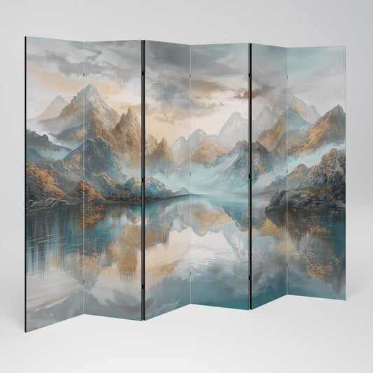 AZURE SUMMITS Divisorio decorativo per ambienti a 6 pannelli