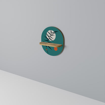 MYSTERIOUS LEAF Mensola Ovale Decorativa in Effetto Rovere