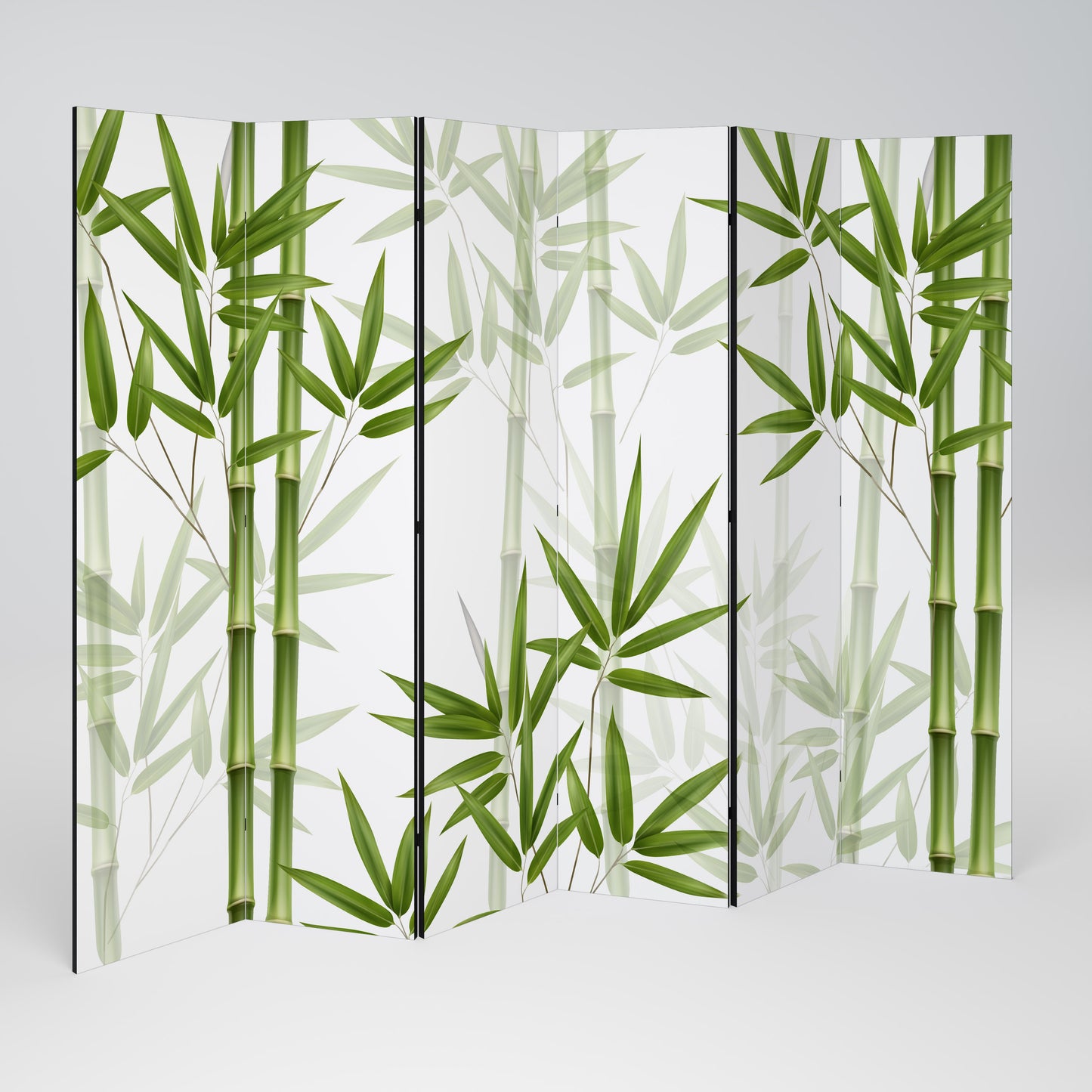 SERENE BAMBOO WHISPERS Divisorio decorativo per ambienti a 6 pannelli