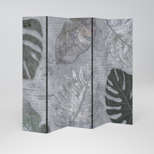 VINTAGE GREENERY Decorative 5-Panel Room Divider