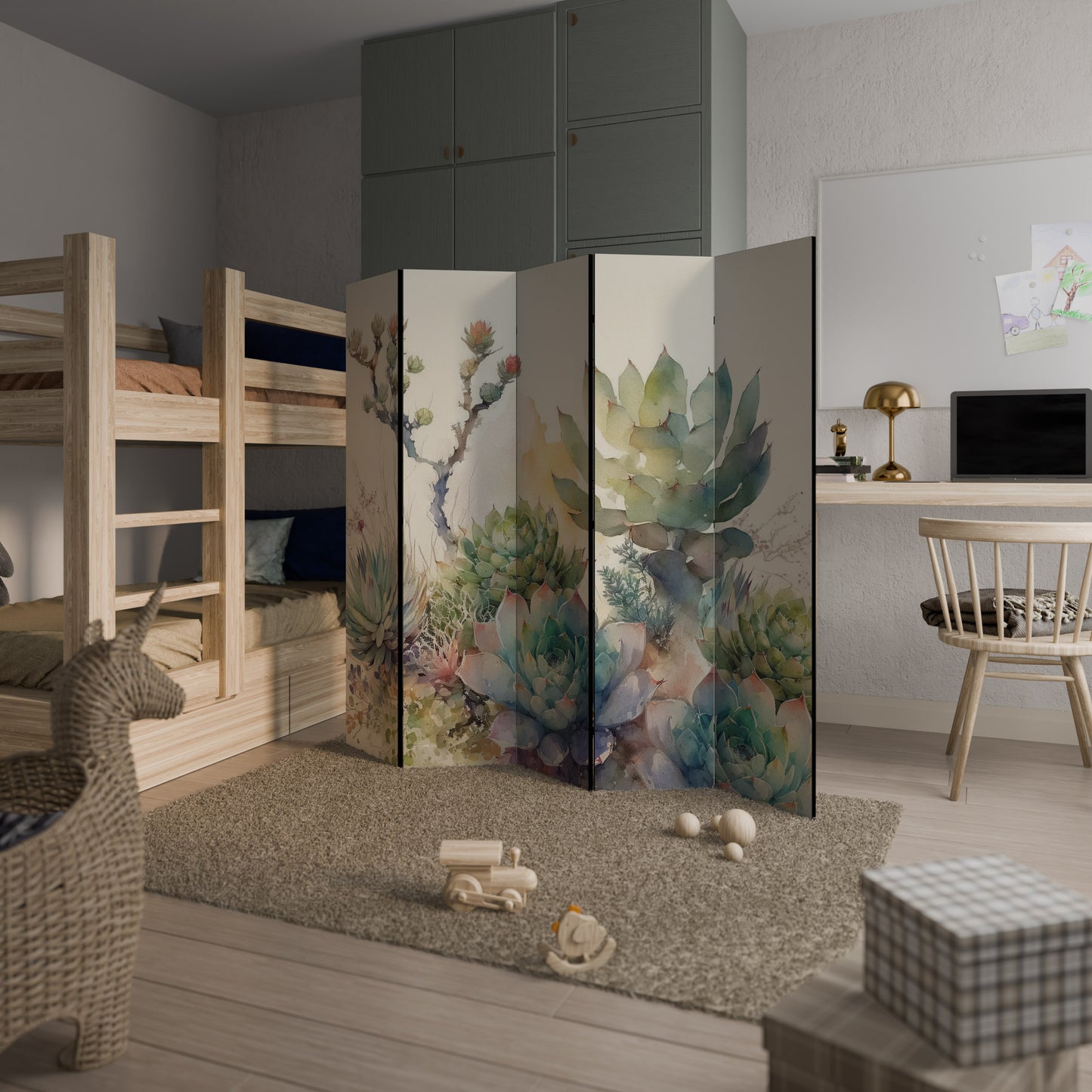 SECRET GARDEN Decorative 5-Panel Room Divider