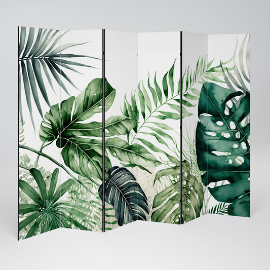 MONSTERA DREAM Divisorio decorativo per ambienti a 6 pannelli