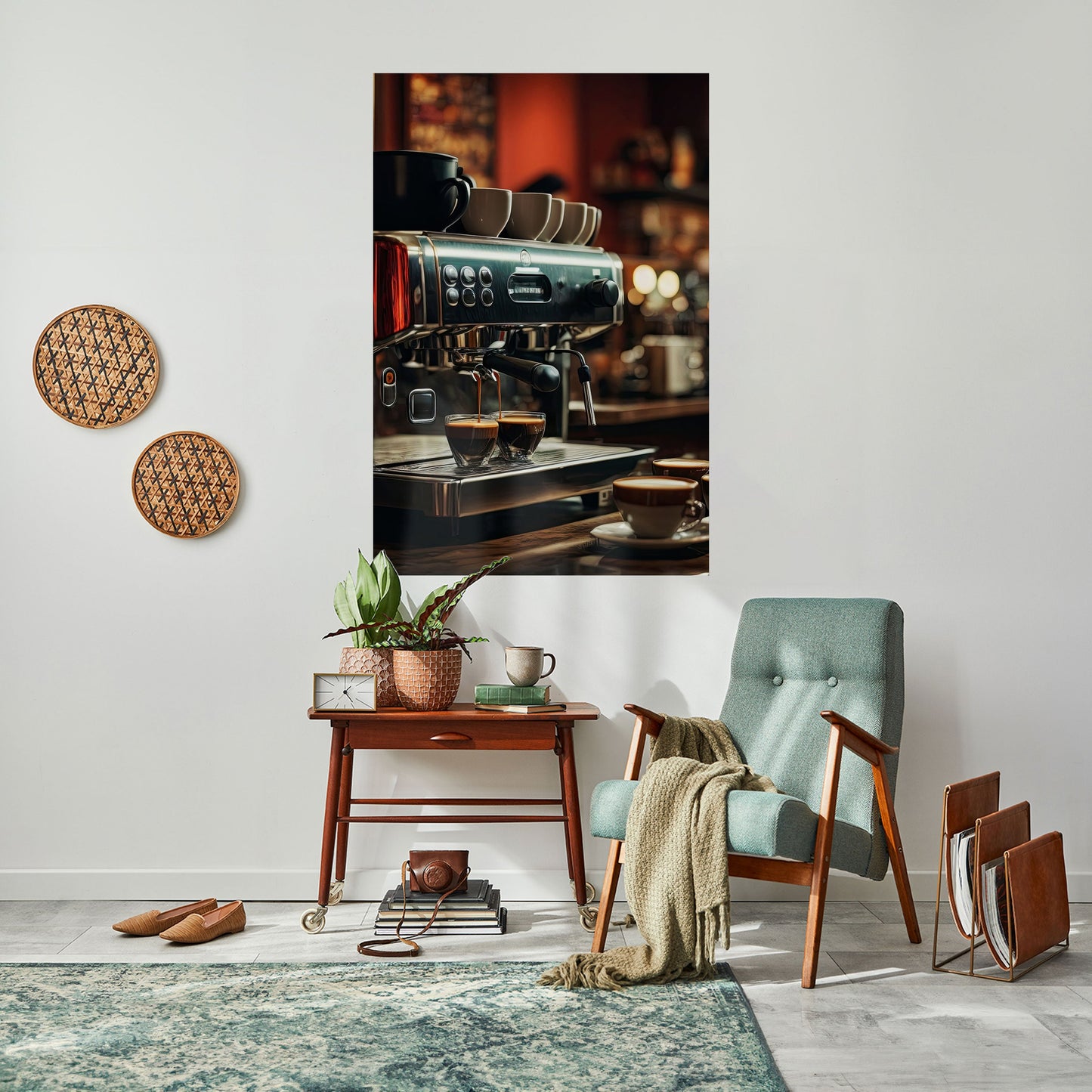 MACCHINA DA SOGNO DEL BARISTA - Poster verticale staccabile e attaccabile