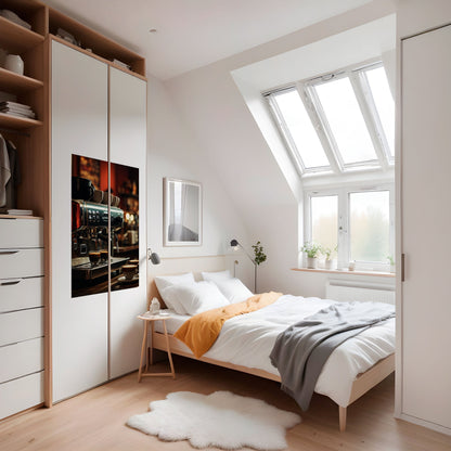 MACCHINA DA SOGNO DEL BARISTA - Poster verticale staccabile e attaccabile