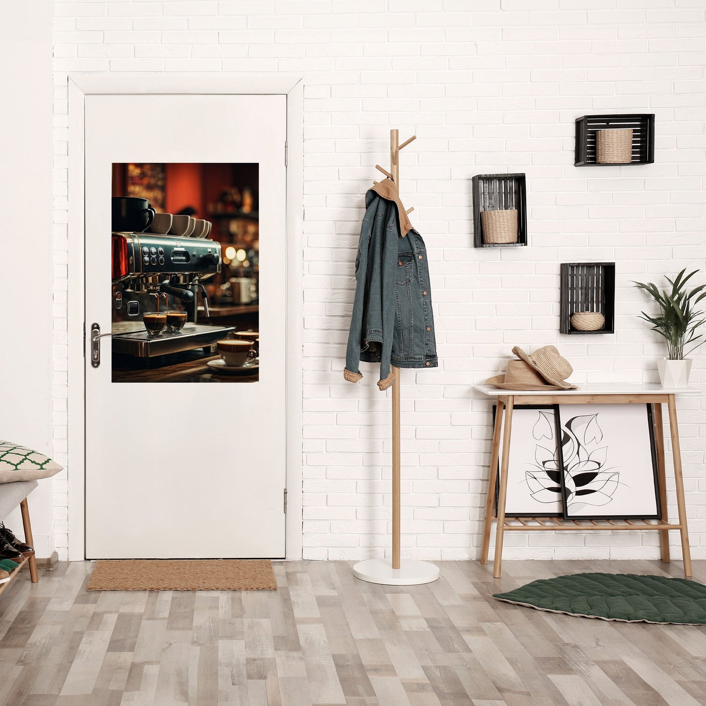 MACCHINA DA SOGNO DEL BARISTA - Poster verticale staccabile e attaccabile