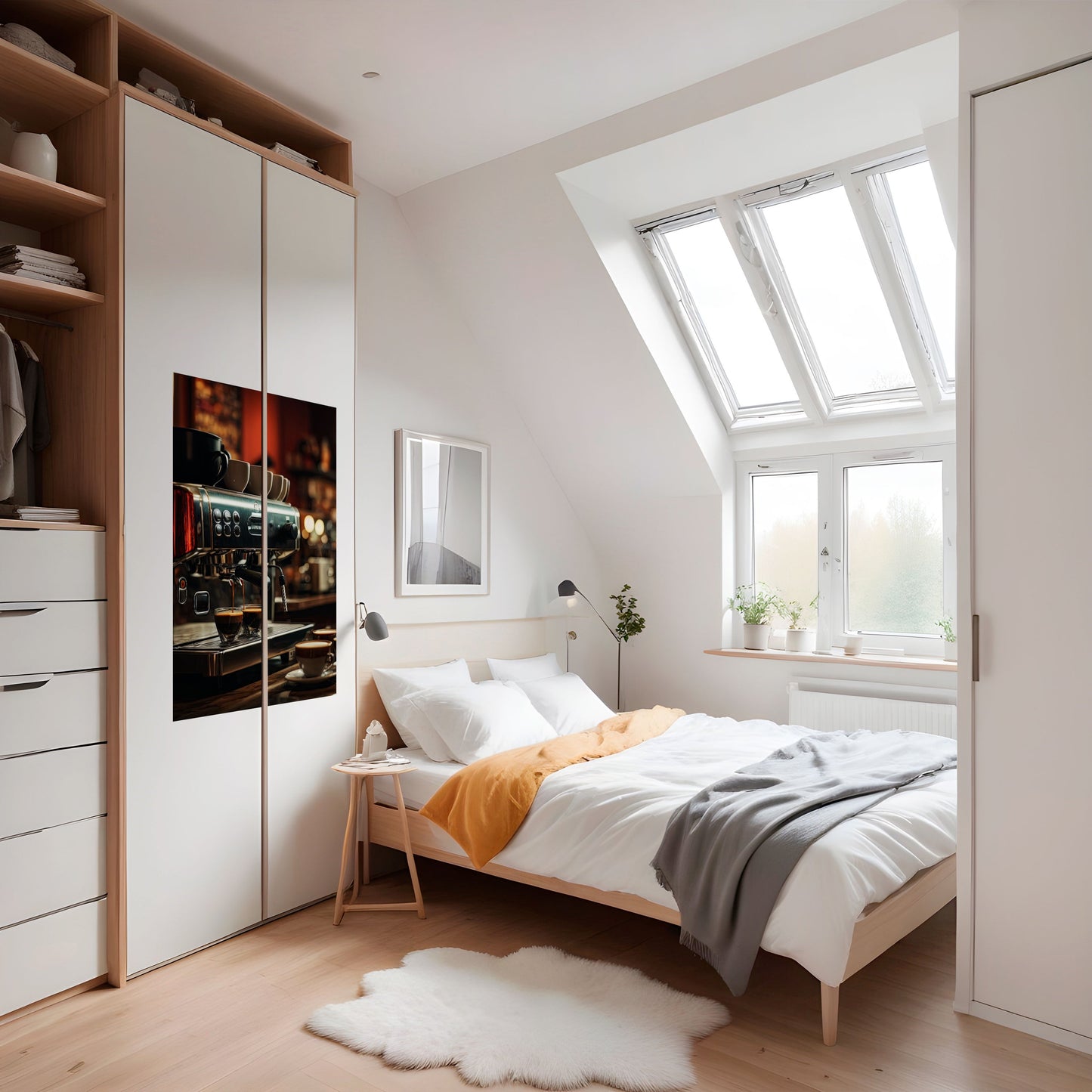 MACCHINA DA SOGNO DEL BARISTA - Poster verticale staccabile e attaccabile