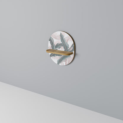 DELICATE BLISS Mensola Ovale Decorativa in Effetto Rovere