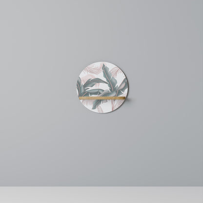 DELICATE BLISS Mensola Rotonda Decorativa in Effetto Rovere