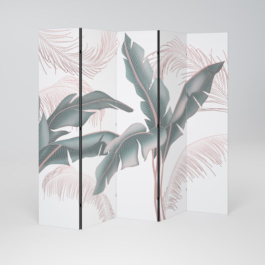DELICATE BLISS Decorative 5-Panel Room Divider