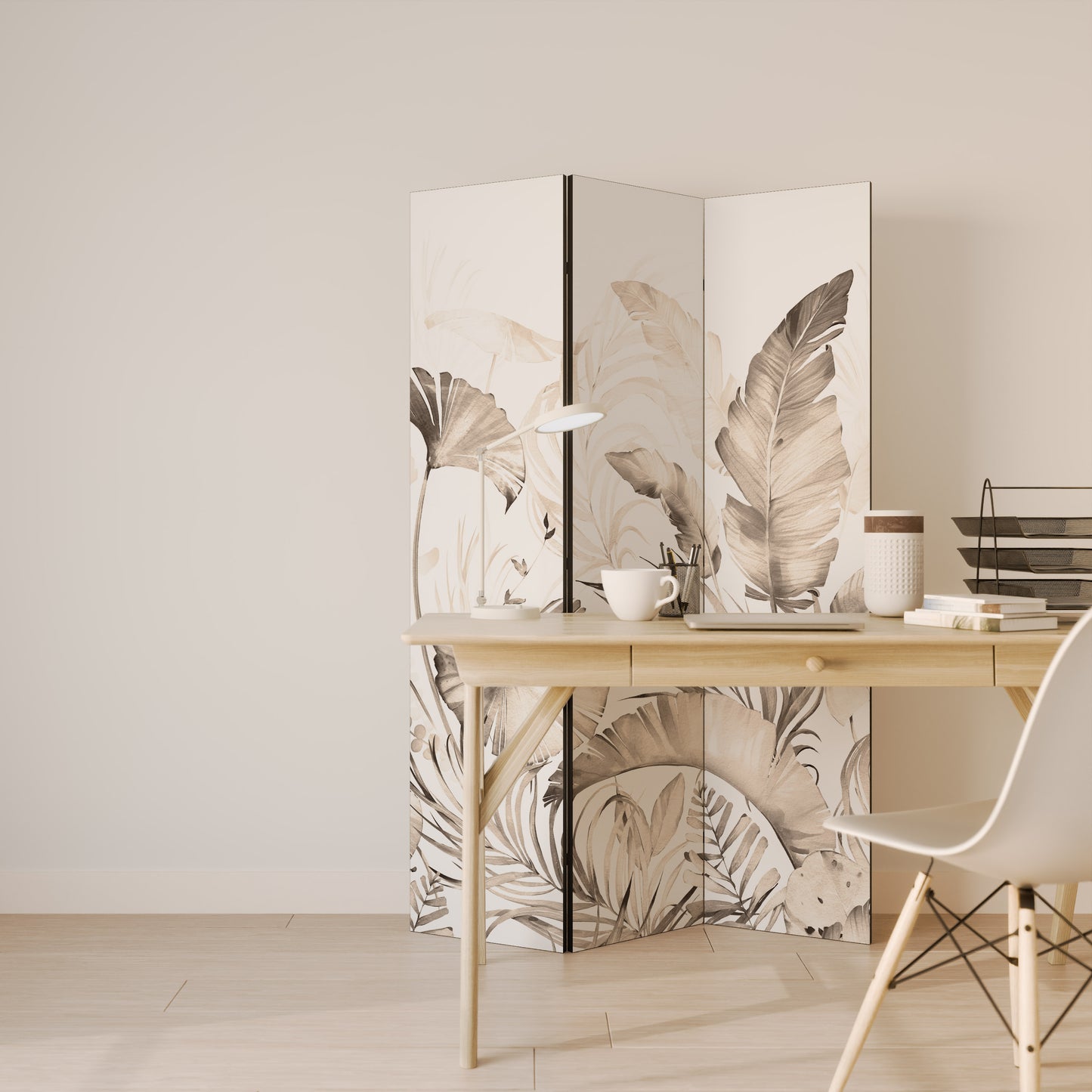 WILD TENDERNESS Decorative 3-Panel Room Divider