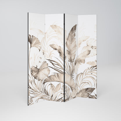 WILD TENDERNESS Decorative 4-Panel Room Divider