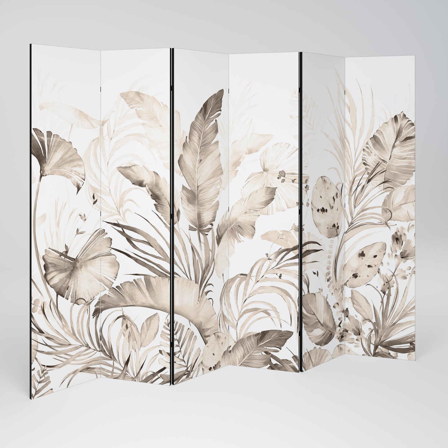 WILD TENDERNESS Decorative 6-Panel Room Divider