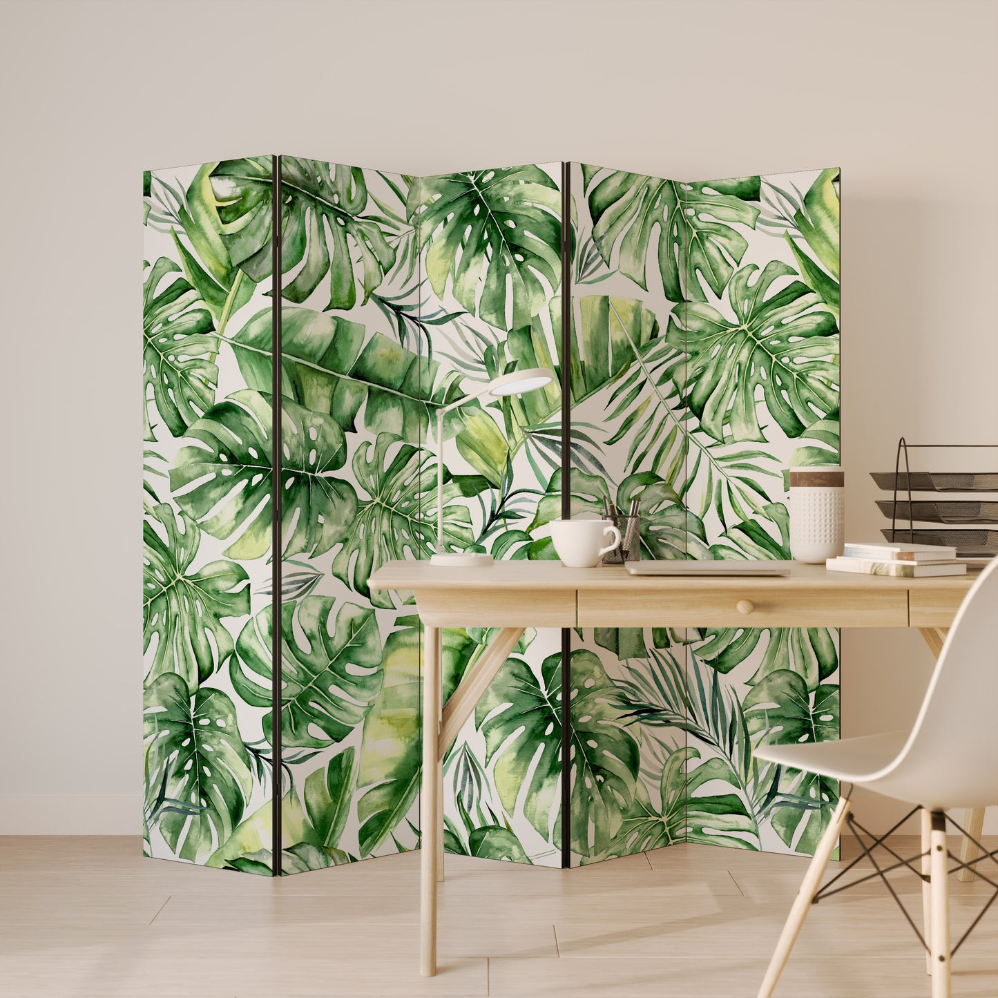 NATURE'S CANVAS Decorative 5-Panel Room Divider