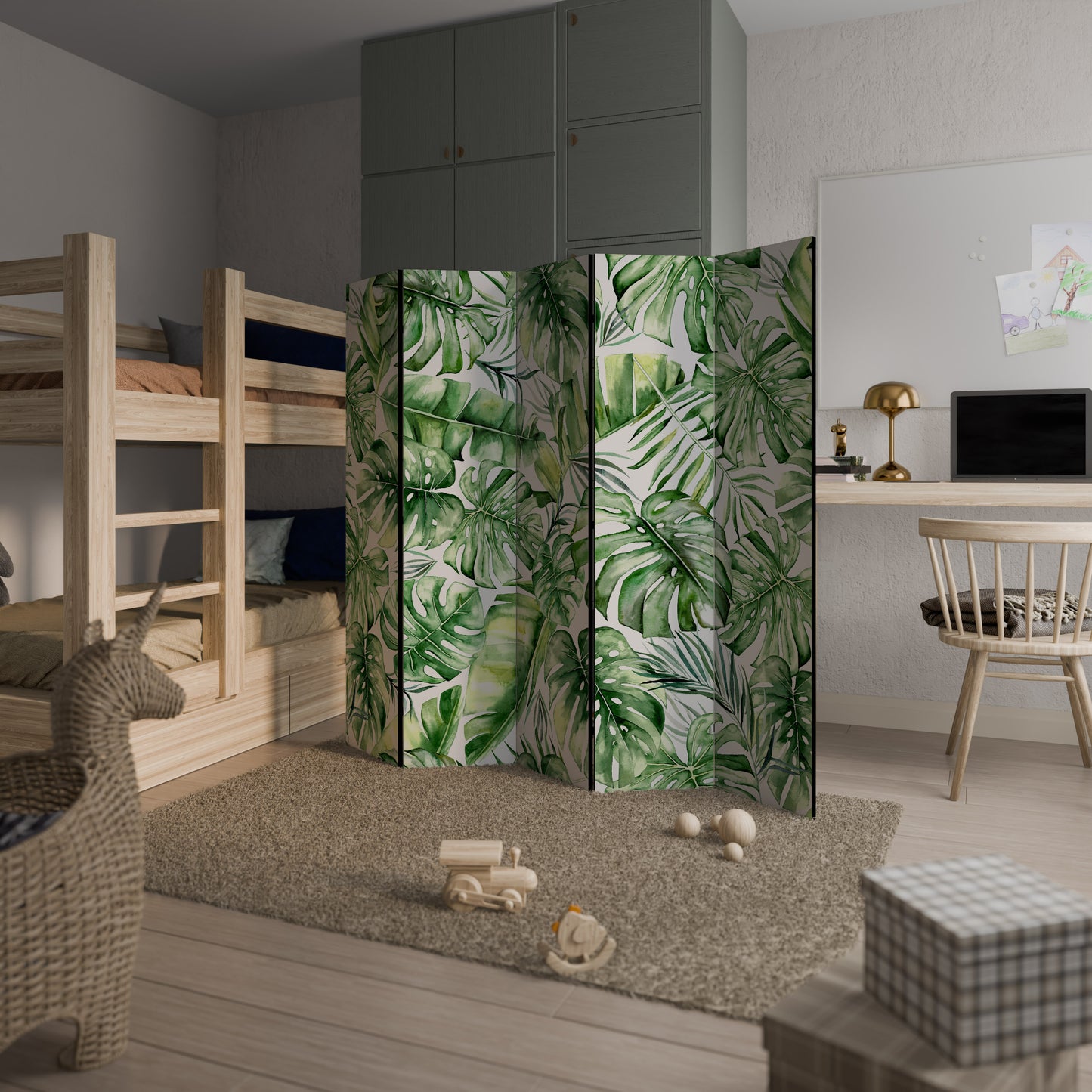 NATURE'S CANVAS Decorative 5-Panel Room Divider