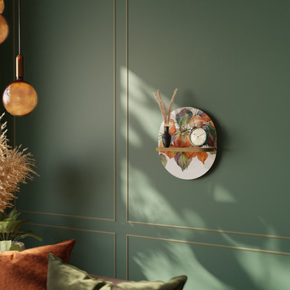 FLEETING DAYS Mensola Ovale Decorativa in Effetto Rovere