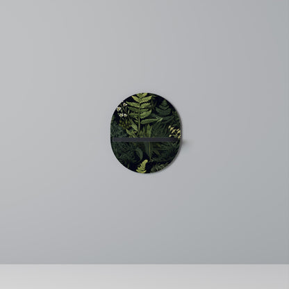 FOREST WONDERS Oval Art Shelf In Black Finish