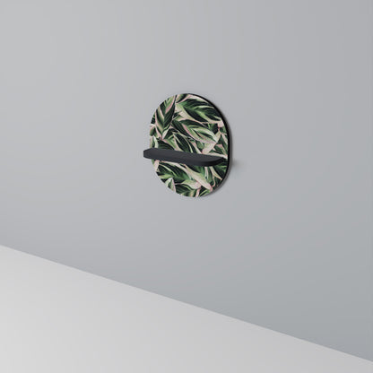 EERIE STROMANTHE Oval Art Shelf In Black Finish