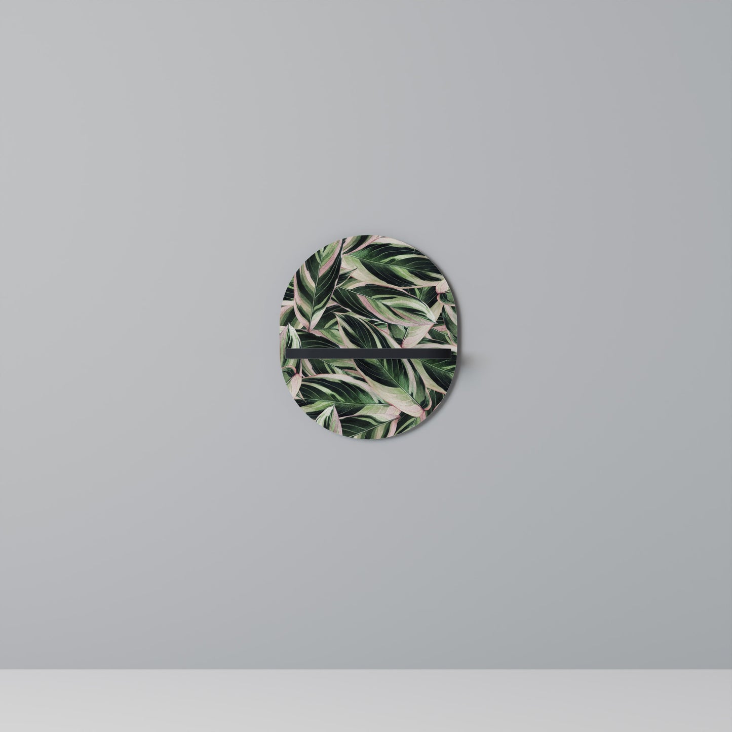 EERIE STROMANTHE Oval Art Shelf In Black Finish