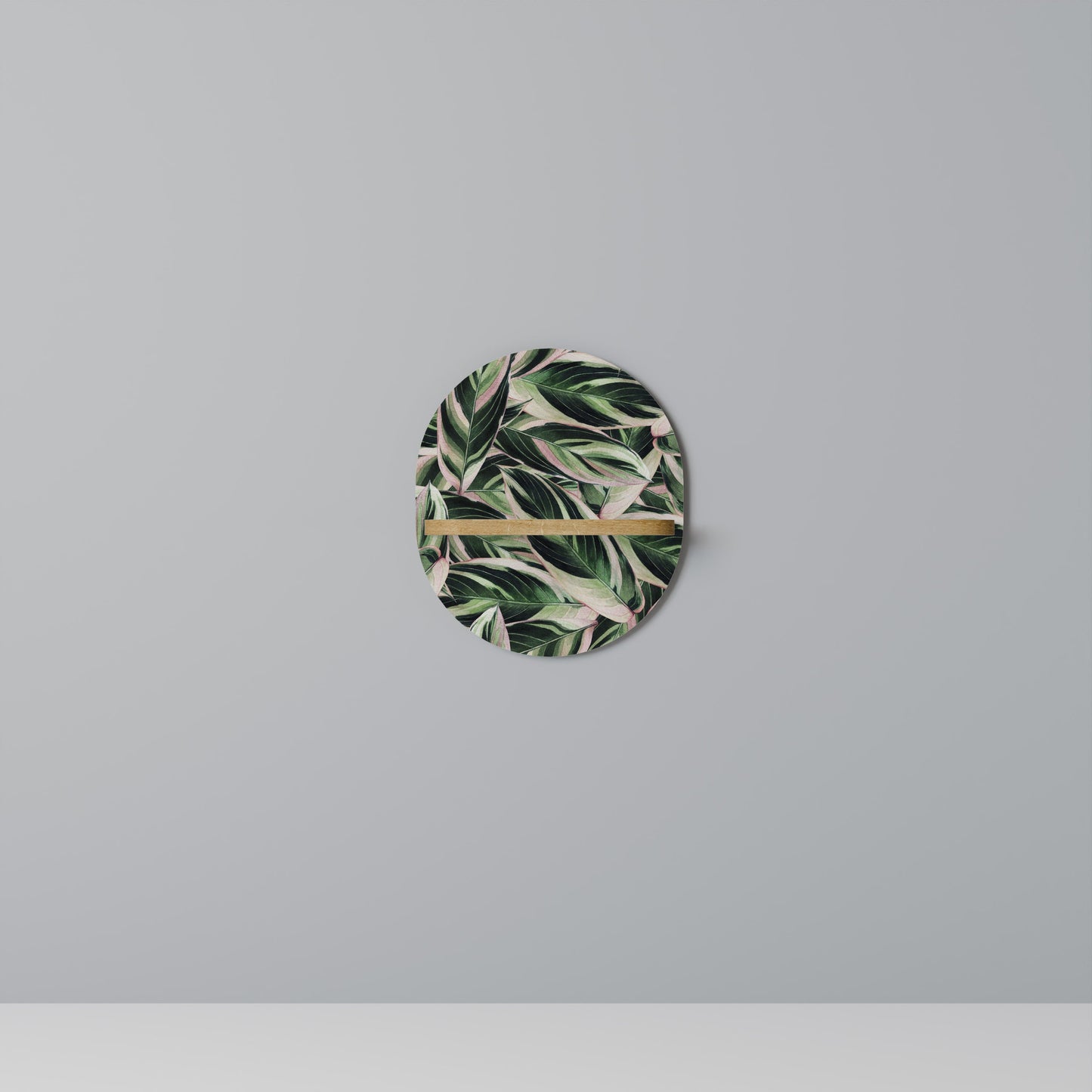 EERIE STROMANTHE Mensola Ovale Decorativa in Effetto Rovere