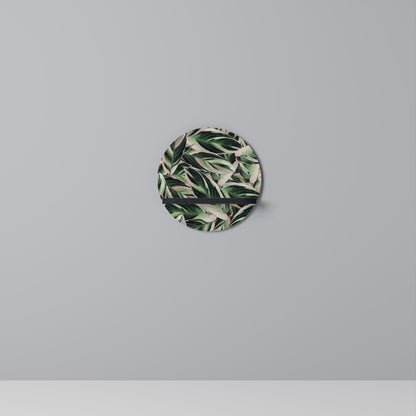 EERIE STROMANTHE Round Art Shelf In Black Finish