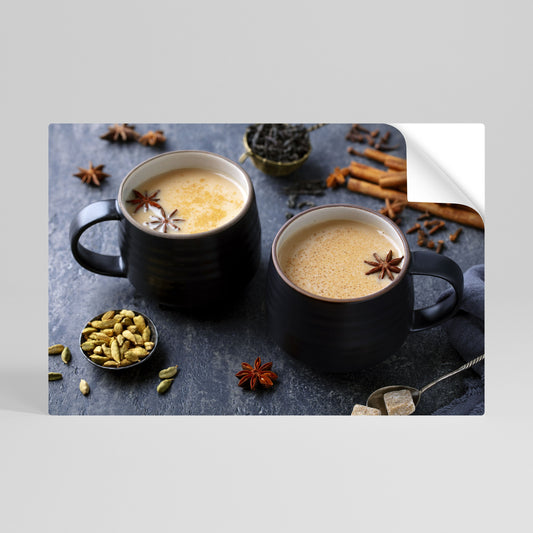 WARMTH IN A CUP Peel and Stick Horizontal Poster