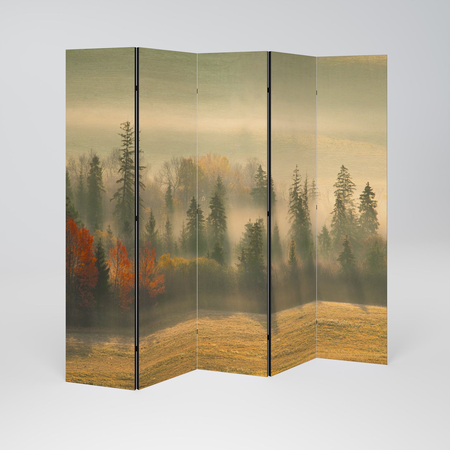 GILDING HOURS Decorative 5-Panel Room Divider
